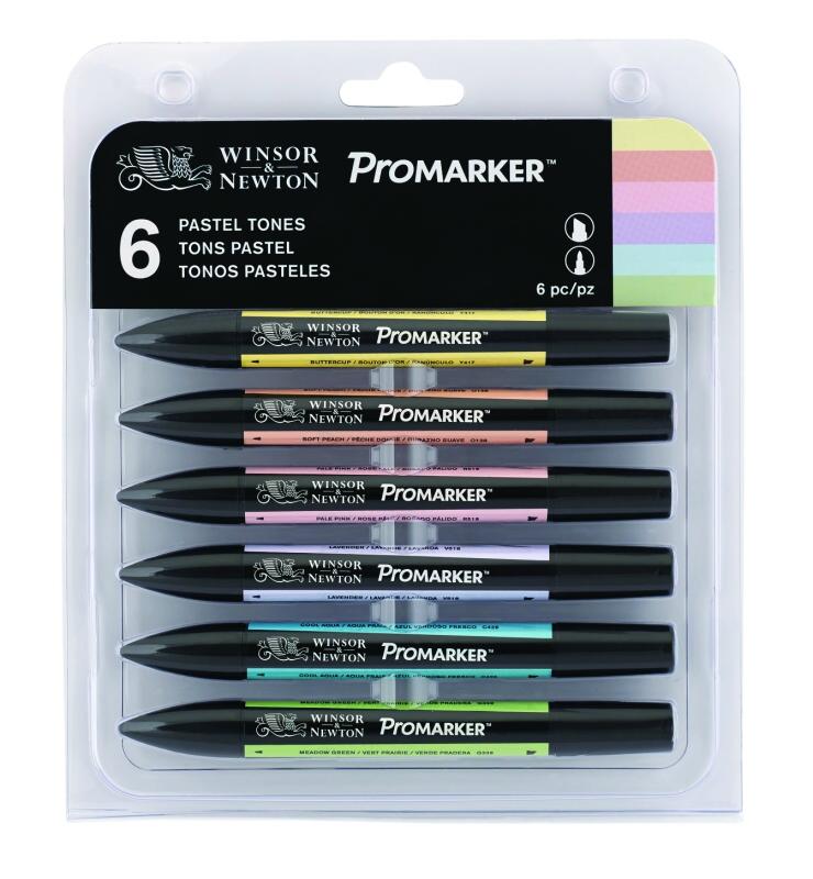 ProMarker Pastel Tones Set of 6 | Turners Art Supplies